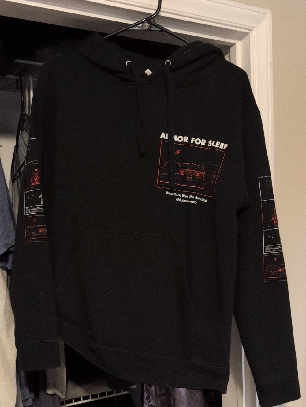 Armor For Sleep: Black Graphic Hoodie - Band Logo Pullover